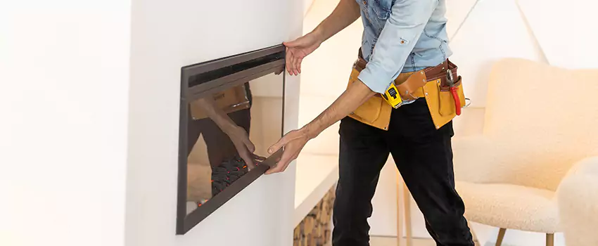 Metal Fireplace Installation in Burlingame, California
