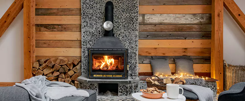 Thelin Hearth Products Direct Vent Gas Stove Fireplace Inspection in Burlingame, California